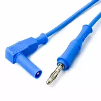PJP 2040 Right Angle to Straight Banana Plug Lead